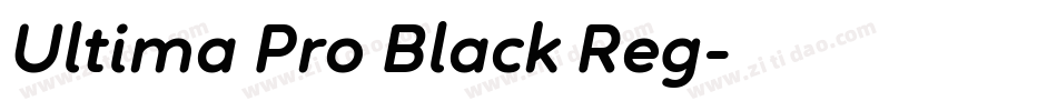 Ultima Pro Black Reg字体转换